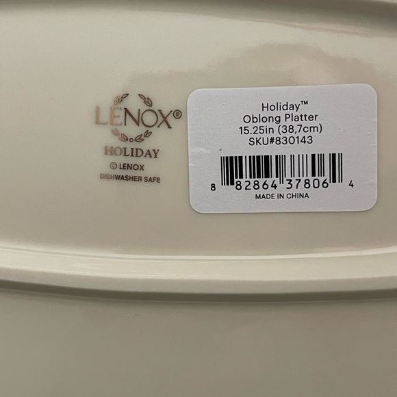 Lenox Holiday Oblong Platter 15.25” - Picture 7 of 7